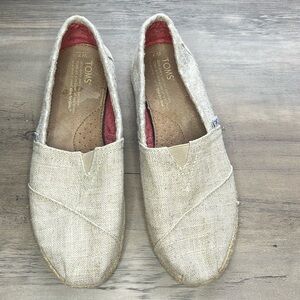 Women’s Toms Classic Natural Hemp Jute Cloth Wrap Shoes Flats Espadrilles